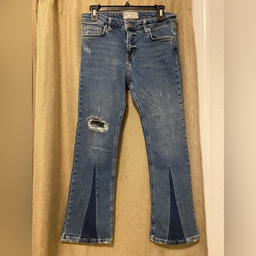 womens free people midrise jeans sz 28
